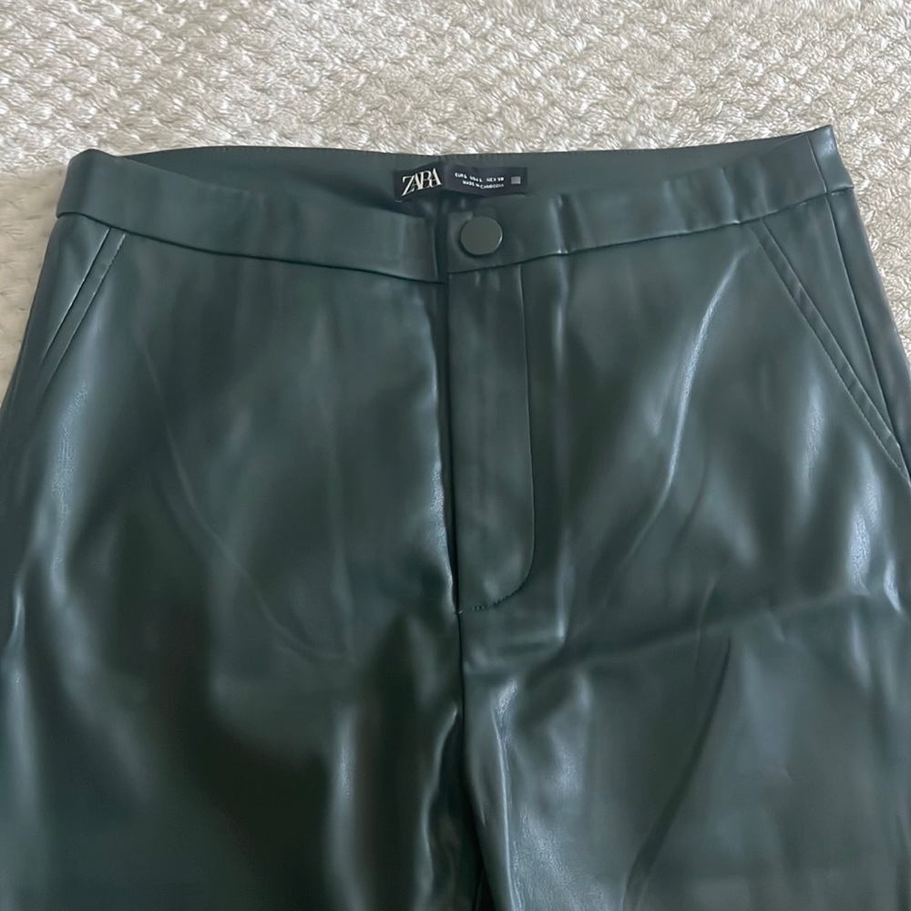 Zara leather jean